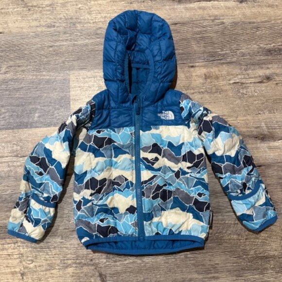 North Face Blue Puffer Jacket 12-18 Months - Picture 1 of 6